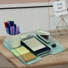 Acrimet Stackable Letter Tray Single Side Load Plastic Desktop File Organizer (Clear Green Color) (1 Unit) Code.217.5 - Image 2 of 0