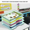 Acrimet Stackable Letter Tray Single Side Load Plastic Desktop File Organizer (Clear Green Color) (1 Unit) Code.217.5 - Image 4 of 0