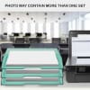 Acrimet Stackable Letter Tray Single Side Load Plastic Desktop File Organizer (Clear Green Color) (1 Unit) Code.217.5 - Image 5 of 0