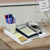 Acrimet Stackable Letter Tray Single Side Load Plastic Desktop File Organizer (White Color) (1 Unit) Code.217.B.O - Image 2 of 0
