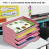 Acrimet Stackable Letter Tray Single Side Load Plastic Desktop File Organizer (Solid Pink Color) (1 Unit) Code.217.R.O - Image 4 of 0