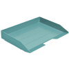 Acrimet Stackable Letter Tray Single Side Load Plastic Desktop File Organizer (Solid Green Color) (1 Unit) Code.217.V.O - Image 1 of 0