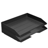 Acrimet Stackable Letter Tray 2 Tier Side Load Plastic Desktop File Organizer (Black Color) Code.218.4 - Image 1 of 0