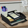 Acrimet Stackable Letter Tray 2 Tier Side Load Plastic Desktop File Organizer (Black Color) Code.218.4 - Image 2 of 0