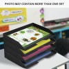 Acrimet Stackable Letter Tray 2 Tier Side Load Plastic Desktop File Organizer (Black Color) Code.218.4 - Image 4 of 0