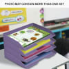 Acrimet Stackable Letter Tray 3 Tier Side Load Plastic Desktop File Organizer (Solid Purple Color) Code.219.L.O - Image 5 of 0