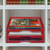 Acrimet Stackable Letter Tray 3 Tier Side Load Plastic Desktop File Organizer (Solid Red Color) Code.219.VM.O - Image 3 of 0