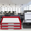 Acrimet Stackable Letter Tray 3 Tier Side Load Plastic Desktop File Organizer (Solid Red Color) Code.219.VM.O - Image 4 of 0