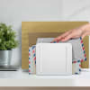 Acrimet Desk Metal File Sorter 4 Compartments (White Color) 223.2 - Image 4 of 0