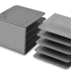Acrimet Desk Metal File Sorter 4 Compartments (Silver Color) 223.4 - Image 2 of 0