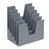 Acrimet Incline Desk File Sorter Step 5 Sections Heavy Duty Silver Color 225.4 - Image 1 of 0