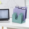 Acrimet Incline Desk File Sorter Step 5 Sections Heavy Duty Solid Green Color 225.6 - Image 2 of 0