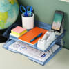 Acrimet Facility 2 Tier Letter Tray (Clear Blue Color) Code 253.2 - Image 3 of 0