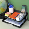 Acrimet Facility 2 Tier Letter Tray (Solid Black Color) Code 253.4 - Image 3 of 0