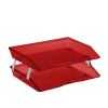 Acrimet Facility 2 Tier Letter Tray (Clear Red Color) Code 253.7 - Image 1 of 0