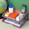 Acrimet Facility 2 Tier Letter Tray (Solid Pink Color) Code 253.9 - Image 3 of 0