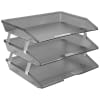 Letter Tray 3 Tiers Triple Smoke Acrimet - Image 1 of 0