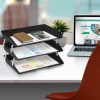Triple Letter 3 Tiers Tray Black by Acrimet - Image 3 of 0