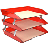 Acrimet Facility 3 Tier Letter Tray (Clear Red Color) Code 255.7 - Image 2 of 0