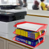 Acrimet Facility 3 Tier Letter Tray (Clear Red Color) Code 255.7 - Image 4 of 0