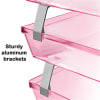 Acrimet Facility 3 Tier Letter Tray (Clear Pink Color) Code 255.8 - Image 4 of 0