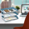 Acrimet Facility 3 Tier Letter Tray (Solid Blue Color) Code 255.AO - Image 3 of 0