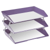 Acrimet Facility 3 Tier Letter Tray (Solid Purple Color) Code 255.LO - Image 2 of 0