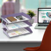 Acrimet Facility 3 Tier Letter Tray (Solid Purple Color) Code 255.LO - Image 3 of 0