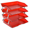 Acrimet Facility Letter Tray 4 Tier (Clear Red Color) Code 256.7 - Image 1 of 0