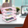 Acrimet Facility Letter Tray 4 Tier (Clear Pink Color) Code 256.8 - Image 2 of 0