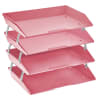 Acrimet Facility Letter Tray 4 Tiers (Solid Pink Color) Code 256.R.O - Image 1 of 0