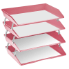 Acrimet Facility Letter Tray 4 Tiers (Solid Pink Color) Code 256.R.O - Image 2 of 0