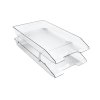 Acrimet Facility 2 Tier Letter Tray Front Load Legal Size (Clear Crystal Color) Code 258.5 - Image 5 of 0