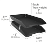 Acrimet Facility 2 Tier Letter Tray Front Load Legal Size (Black Color) Code 258.8 - Image 2 of 0