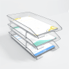 Acrimet Facility 3 Tier Letter Tray Front Load Legal Size (Clear Crystal Color) Code 259.0 - Image 3 of 0