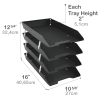Acrimet Facility 4 Tier Letter Tray Front Load Legal Size (Black Color) Code 259.8 - Image 2 of 0