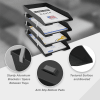 Acrimet Facility 4 Tier Letter Tray Front Load Legal Size (Black Color) Code 259.8 - Image 3 of 0