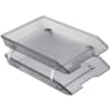 Acrimet Facility 2 Tier Letter Tray Front Loading Design (Clear Smoke Color) Code 263.11 - Image 1 of 0