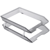 Acrimet Facility 2 Tier Letter Tray Front Loading Design (Clear Smoke Color) Code 263.11 - Image 2 of 0