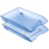 Acrimet Facility 2 Tier Letter Tray Front Load (Clear Blue Color) Code 263.2 - Image 1 of 0