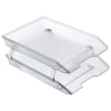 Acrimet Facility 2 Tier Letter Tray Front Load (Clear Crystal Color) Code 263.3 - Image 1 of 0