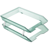 Acrimet Facility 2 Tier Letter Tray Front Load (Clear Green Color) Code 263.5 - Image 2 of 0