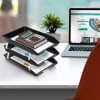 Acrimet Facility 3 Tier Letter Tray Front Load (Black Color) Code 265.4 - Image 3 of 0