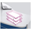 Acrimet Facility 3 Tier Letter Tray Front Load(Clear Pink Color) Code 265.8 - Image 4 of 0