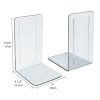 Acrimet Bookends 1 Pair, Clear Plastic Clear Crystal 290.1 - Image 3 of 0