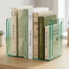 Acrimet Bookends 1 Pair, Clear Plastic Clear Green 290.3 - Image 2 of 0