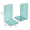 Acrimet Bookends 1 Pair, Clear Plastic Clear Green 290.3 - Image 3 of 0