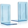 Acrimet Bookends 1 Pair, Clear Plastic Clear Purple 290.4 - Image 1 of 0