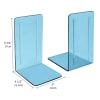 Acrimet Bookends 1 Pair, Clear Plastic Clear Purple 290.4 - Image 3 of 0