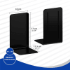 Acrimet Bookends 1 Pair, Plastic Black 290.7 - Image 3 of 0
